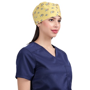 Women Nurse <b>Scrub</b> <b>Cap</b> Breathable Surgical Medical Hat Adjustable Tie Back Hospital Operating Room Headwear OEM Factory Supplier - Product Image 5