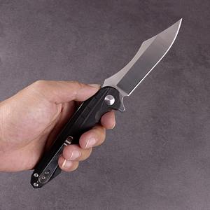 Cuchillo Táctico Personalizado al por Mayor, Cuchillo de Defensa Personal para Camping y Uso Diario, con Mango Antideslizante de G10 Negro - Product Image 3