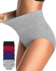 Braguitas Bikini Personalizadas para Mujer, de Algodón y Elastano, Sin Costuras, de Cintura Alta, Transpirables, Ecológicas, de Secado Rápido y Elásticas - Product Image 1