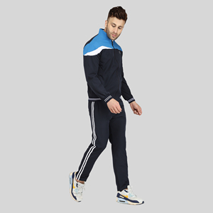 Conjunto Deportivo para Hombre, Estilo Taiwanés, Elástico en Cuatro Direcciones, Ajustado, Color Sólido, Cómodo, Premium, de Velour Ligero, Spandex/Poliéster - Product Image 4