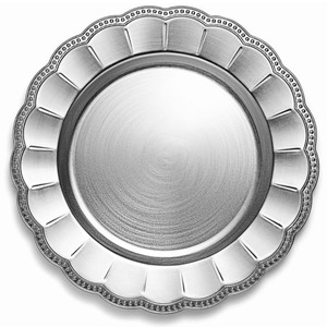 Elegant Design Decorative Dinner <b>Plate</b> Charger Wholesale Gold Scalloped Metal Charger <b>Plate</b> For Wedding And Event Table Settings - Product Image 3
