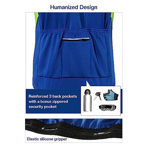 Lightweight Polyester <b>Road</b> Bike Cycling Jersey for Men Customizable Windproof Bicycle Clothing with Sleeves for Cycle Racing - Product Image 3