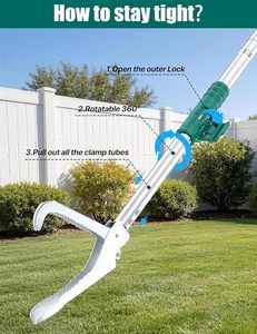 Professional Reptile Snake Tongs Stick Collapsible Rattlesnake Catcher <b>Grabber</b> <b>Tool</b> Safe Handling Device Durable Stainless Steel - Product Image 5
