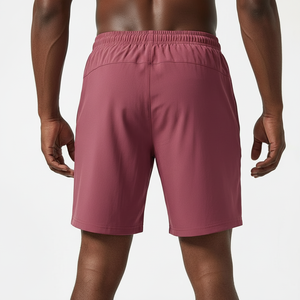 Shorts de sport légers et à séchage rapide pour hommes, pour musculation et haltérophilie, taille élastique, couleur unie. - Product Image 3