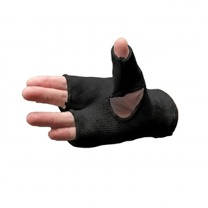 Mitaines de boxe sans doigts en néoprène élastique avec rembourrage en gel, fermeture auto-agrippante réglable, protection sportive écologique et à séchage rapide - Product Image 4