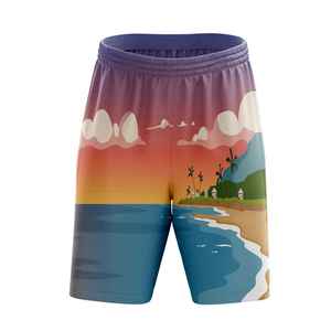 กางเกงวิ่งผ้าตาข่ายสีน้ำเงินล้วนสำหรับผู้ชายรุ่นใหม่ล่าสุด ขายส่งแบบซับลิเมชั่น รับผลิตตามสั่ง - Product Image 5