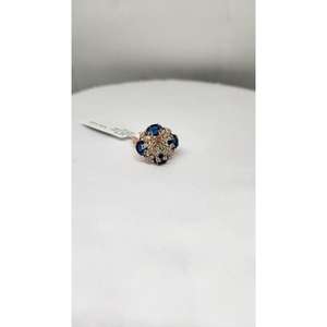 Anillo de Lujo de Oro de 9K para Mujer con Diamantes Naturales de 0.58ct SI, Piedra de Color de 2.02ct, Diamantes Pequeños, Certificado IGI, Joyería Chapada en Rodio - Product Image 5