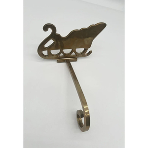 Top Arrival High Quality Personalized Picture Frame Sleigh Design Christmas <b>Stocking</b> <b>Holder</b> Festive Metal Gifts Festive Party - Product Image 1