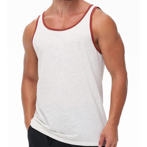 Chalecos deportivos y de culturismo para hombre al por mayor, 100% algodón y poliéster, chalecos de gimnasio, chalecos deportivos sin mangas de corte ajustado para hombre - Product Image 1