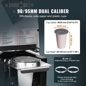 Sigillatrice Elettrica Automatica per Tazze da 190 mm di Altezza (90/95 mm) - 500-650 Tazze/Ora - Product Image 2