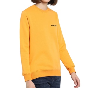 Sudaderas Unisex al por Mayor, Mangas Largas, Algodón Liso, Sudadera Informal de Alta Calidad para Mujer, Ropa de Calle - Product Image 4