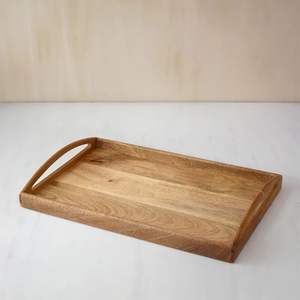 Plateau de service et de rangement en bois personnalisé pour mariages et événements festifs – Plat de service rectangulaire tendance pour table, maison et restaurants - Product Image 4
