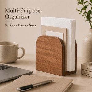 Moderno y Elegante Porta Servilletas de Madera Maciza, Caja de Almacenamiento de Papel para Cocina, Ecológico, Duradero, Hecho a Mano, Organizador Multiusos para el Hogar - Product Image 5
