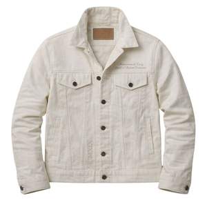 Veste en jean ton sur ton avec armoiries Kappa Alpha Psi, vêtement de fraternité grecque au design classique, confort premium et coupe élégante - Product Image 4