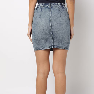 2026 Fashion Casual Straight Solid Vintage Ladies Denim Skirt Women's High Waist A-Line Denim Mini Skirt for Girls OEM Service - Product Image 1