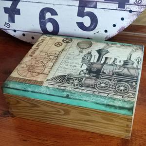 Boîte en bois imprimée en gros, boîte à bijoux décorative, boîte de rangement en bois imprimée pour emballage cadeau, prix d'usine personnalisé - Product Image 2