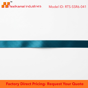 6mm Teal Single Face Satin Ribbon Customizable Factory Direct 350 Meter Roll for Spa Packaging Boutique Gift <b>Boxes</b> Retail Bulk - Product Image 6