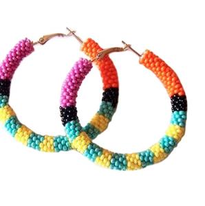 Pendientes y joyería para las orejas de diseño premium, de la mejor calidad, estilo magnífico, hechos a mano con bordado de cuentas, para niñas, de la India. - Product Image 2