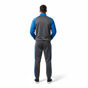 Veste d'entraînement de football personnalisée pour hommes, grande taille, à capuche, coupe-vent à fermeture éclair intégrale, 100 % polyester, légère et respirante, vente en gros - Product Image 2