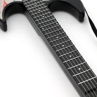 Guitarra de Juguete de Plástico Brillante para Niños con Sonido Realista, Funciona con Pilas, para Niños de 3+ Años