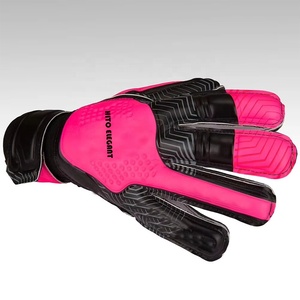Gants de gardien de but professionnels, paume avant en latex allemand, dos en silicone injecté, rouleau négatif, sangle attachée, languette en caoutchouc - Product Image 3
