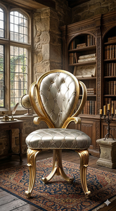 Luxury Designer Royal Single Seater <b>Sofa</b> with Strong Solid Wood Frame for Modern Classic <b>Living</b> <b>Room</b> Interiors - Product Image 1