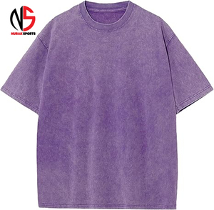 Hot Selling Cropped <b>Box</b> Fit t Shirt Blank Oversized Acid Washed Boxy Fit Oversize <b>Drop</b> Shoulder Vintage Heavy Breathable In 2026 - Product Image 3