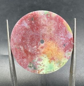 Cadran de montre en zoïsite rubis naturel 33 mm, trou central de 0,70 mm, pierre précieuse de 2 mm pour montres mécaniques personnalisées, modèle K Gems - Product Image 3