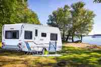 Caravane miniature moderne légère OEM, remorque de voyage, camping-car tractable avec cuisine et salle de bain, LIVRAISON GRATUITE