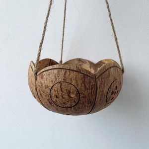 Articles de jardin en gros, pots à fleurs en coquille de noix de coco, supports pour plantes, pots faits à la main, jardinières suspendues - Product Image 6