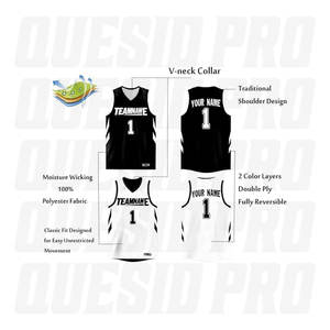 Nueva Camiseta de Baloncesto para Adultos con Estampado por Transferencia Térmica, Poliéster Antibacteriano, Camiseta de Baloncesto Americana de Verano - Product Image 6