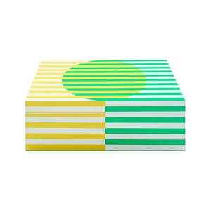 Handcrafted Decorative <b>Storage</b> Box Set with Colorful Striped Pattern Multipurpose Organizer Keepsake Box for Home Bedroom Vanity - Product Image 3