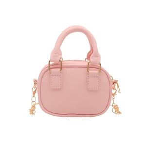 Fashionable Minimalist Women's Designer Lightweight <b>Bowling</b> Bag Mini Small Bag with Chain Shoulder Strap Crossbody - Product Image 4
