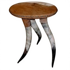 Chaise et table en corne naturelle sculptée, design romantique, fabriquées en usine, écologiques, durables, pour mariage, extérieur, jardin, maison, salle à manger - Product Image 6