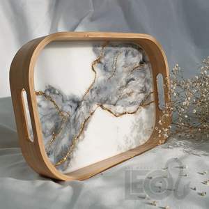 Bandeja de Resina Epoxi Fabricada en India, Elegante Decoración Hecha a Mano para Mesa de Centro o Tocador, Disponible para Venta al Por Mayor - Product Image 6