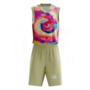 Uniformes de basket-ball pour adultes 100% polyester séchage rapide et évacuation de l'humidité vêtements de sport personnalisables nouveau style pour les fans de sport - Product Image 1
