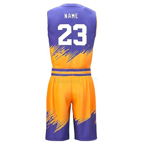 Uniforme de basket-ball de haute qualité, vente directe d'usine, respirant, pour hommes, ensemble deux pièces. - Product Image 3