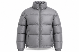 Custom Men's Puffer Jacket <b>Winter</b> Warm <b>Quilted</b> Polyester Jacket Lightweight Water-Resistant Zip-Up Bubble Jacket OEM Streetwear - Product Image 3