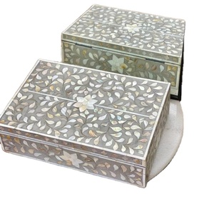 Indian Artisanal Bone Inlay Jewelry Box Luxury Wooden <b>Gift</b> Box with Rectangle Shape Low Price India Handcrafted Decorative <b>Boxes</b> - Product Image 4