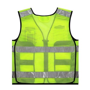 Gilet de sécurité haute visibilité en maille réfléchissante, respirant, en polyester, classe 3, à manches courtes, multi-poches, livraison gratuite depuis les États-Unis - Product Image 2