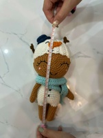 Poupée au Crochet à la mode Amigurumi Collection Ensemble de mini jouets en peluche faits à la main en peluche avec poupée Baiana pour filles