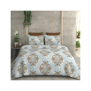 Nouveau couvre-lit brodé 100% coton imprimé numérique Beige Premium 280gsm toucher doux fabriqué en Inde disponible pour les commandes personnalisées - Product Image 5