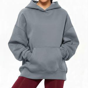 Hoodie oversize streetwear pour femme, coupe décontractée, look moderne et épuré, idéal pour le quotidien, en fibre de bambou - Product Image 6