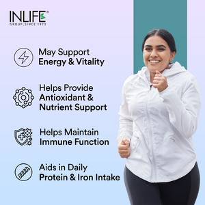 INLIFE Espirulina Certificada GMP 2000 mg Superalimento Verde Suplemento Dietético para Adultos Antioxidantes Apoyo Inmunológico Energía Proteína - Product Image 2