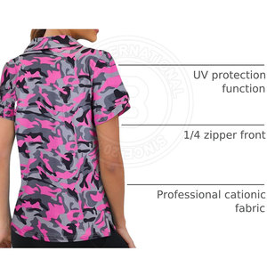 Polos de golf ecológicos de secado rápido para mujer, tela elástica, ligeros y cómodos para golf al aire libre y ropa de vacaciones. - Product Image 5