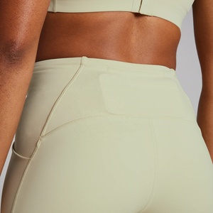 Leggings Deportivos Sólidos al por Mayor para Mujer, Pantalones de Yoga Deportivos de Spandex sin Costuras, de Secado Rápido, Transpirables y Elásticos en Cuatro Direcciones - Product Image 4