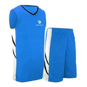 Conception OEM ODM, vente en gros, uniforme de basketball pour hommes, design vierge, logo personnalisé, ensemble de maillots de basketball personnalisés - Product Image 1