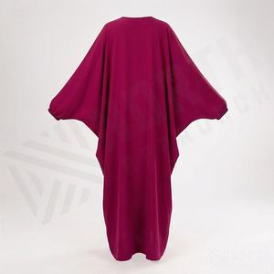 Fabricante de Abayas al por Mayor, Precio Directo, Ropa Islámica, Pedidos al por Mayor, MOQ Bajo, Entrega Rápida, Vestido de Noche Modesto de Poliéster y Algodón - Product Image 2