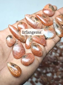Natural Orange Sunstone Mix Shape Cabochon Polished Loose Gemstone Sunstone Wholesale Lot for Jewelry or Gift to Her Sunstone - Product Image 5