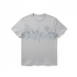 T-shirt personnalisé en strass pour femme, impression de logo en cristal, t-shirts respirants en coton biologique, vêtements de rue d'été - Product Image 1